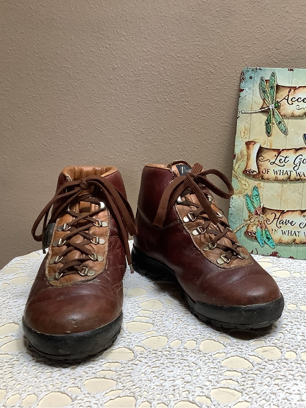 VASQUE Vintage Skywalk #7535 Gore-Tex Leather Hiking Boots 9.5 W Italy